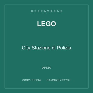 LEGO City Stazione di Polizia — conf. 4 pz