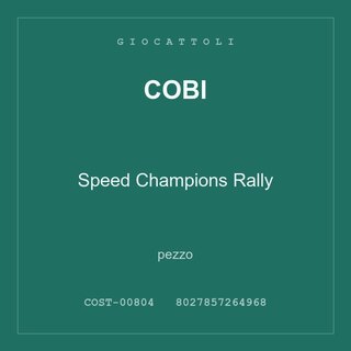 Cobi Speed Champions Rally — conf. 2 pz