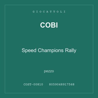 Cobi Speed Champions Rally — conf. 3 pz