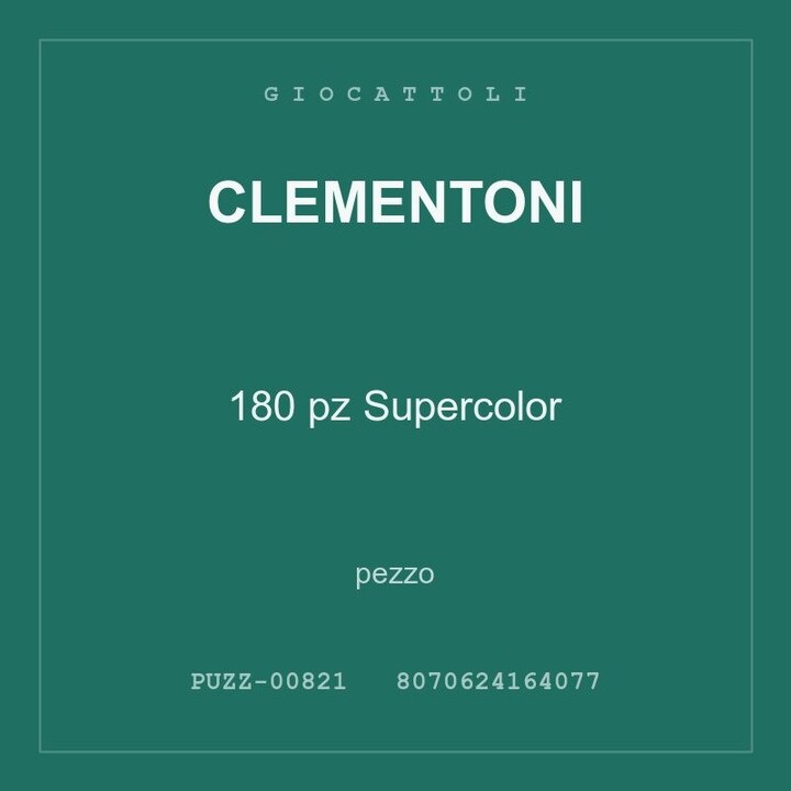 Clementoni 180 pz Supercolor — pezzo