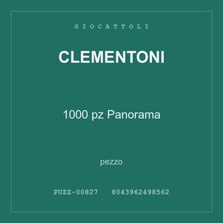 Clementoni 1000 pz Panorama — pezzo