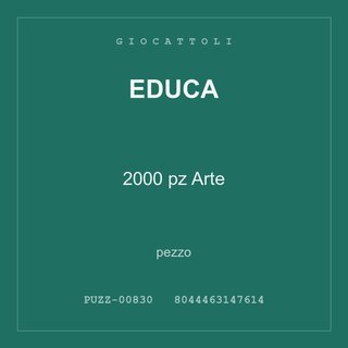 Educa 2000 pz Arte — pezzo