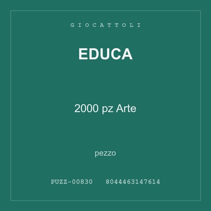 Educa 2000 pz Arte — pezzo