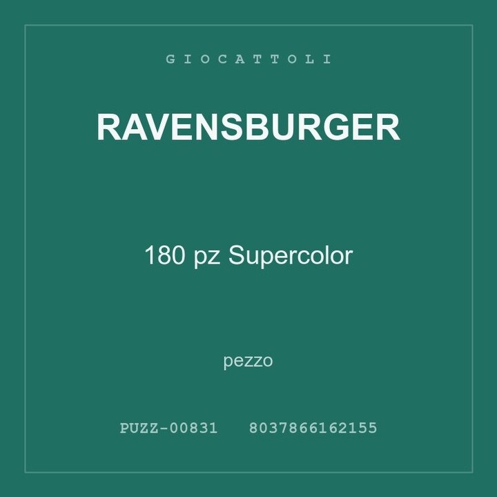 Ravensburger 180 pz Supercolor — conf. 3 pz