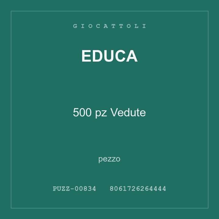 Educa 500 pz Vedute — pezzo