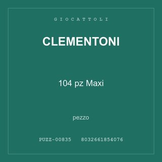 Clementoni 104 pz Maxi — conf. 2 pz