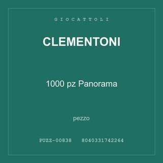 Clementoni 1000 pz Panorama — conf. 2 pz