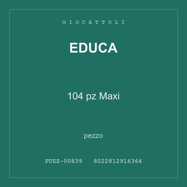 Educa 104 pz Maxi — pezzo