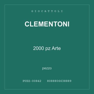 Clementoni 2000 pz Arte — conf. 2 pz