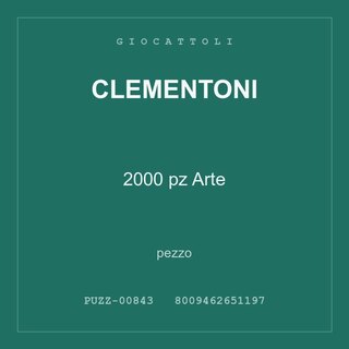 Clementoni 2000 pz Arte — conf. 3 pz
