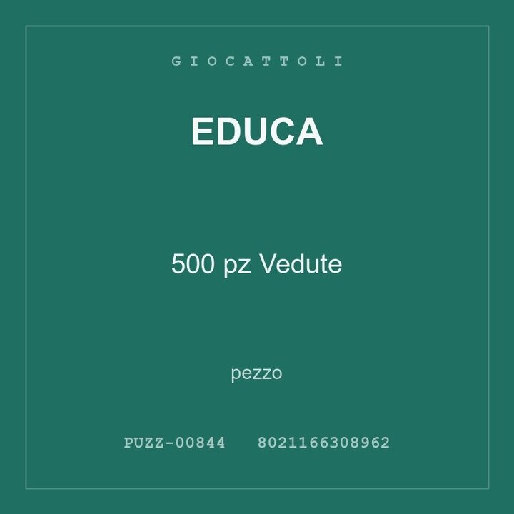 Educa 500 pz Vedute — conf. 2 pz