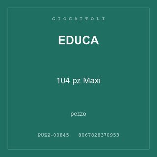 Educa 104 pz Maxi — conf. 2 pz