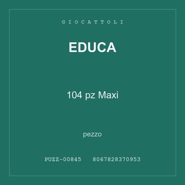 Educa 104 pz Maxi — conf. 2 pz