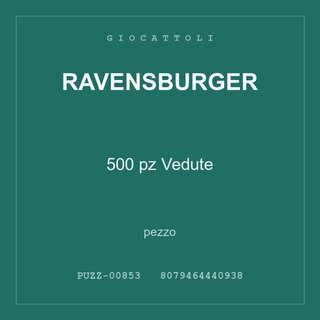 Ravensburger 500 pz Vedute — conf. 2 pz
