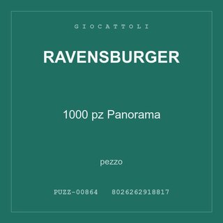 Ravensburger 1000 pz Panorama — conf. 2 pz