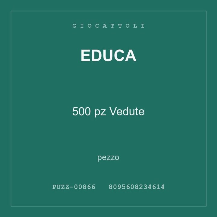 Educa 500 pz Vedute — conf. 3 pz