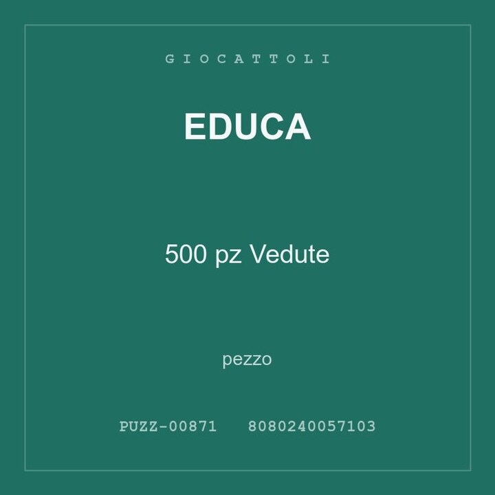 Educa 500 pz Vedute — conf. 4 pz