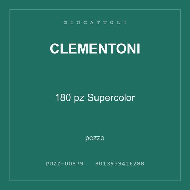 Clementoni 180 pz Supercolor — conf. 2 pz