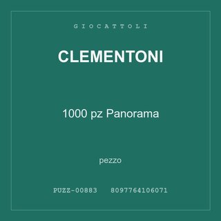 Clementoni 1000 pz Panorama — conf. 12 pz