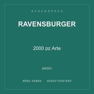 Ravensburger 2000 pz Arte — conf. 4 pz
