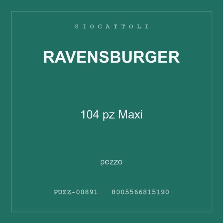 Ravensburger 104 pz Maxi — conf. 3 pz