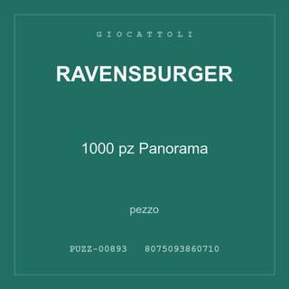 Ravensburger 1000 pz Panorama — conf. 4 pz