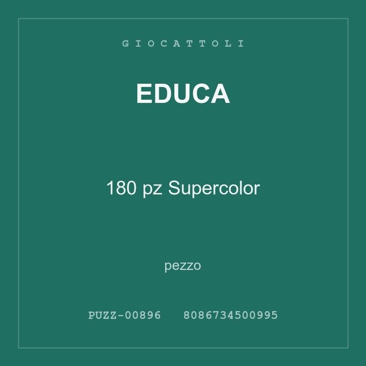 Educa 180 pz Supercolor — conf. 2 pz