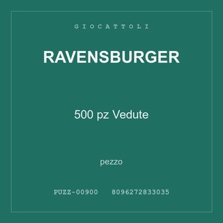 Ravensburger 500 pz Vedute — conf. 3 pz