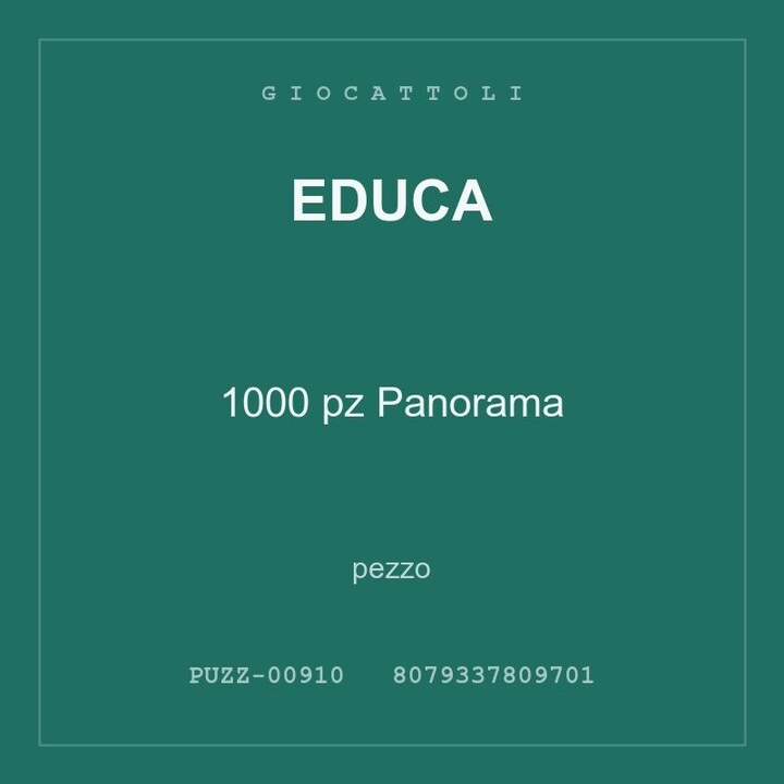 Educa 1000 pz Panorama — conf. 3 pz