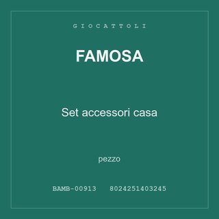 Famosa Set accessori casa — pezzo