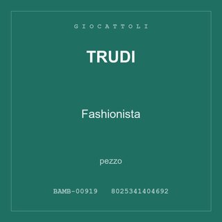 Trudi Fashionista — pezzo