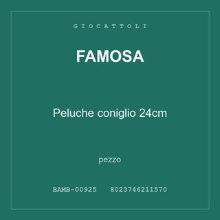Famosa Peluche coniglio 24cm — pezzo