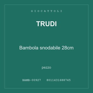 Trudi Bambola snodabile 28cm — pezzo