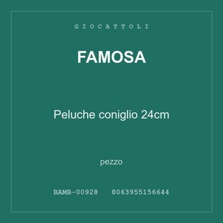 Famosa Peluche coniglio 24cm — conf. 2 pz