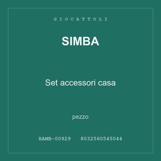 Simba Set accessori casa — pezzo