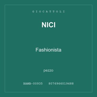 Nici Fashionista — pezzo