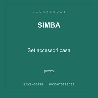 Simba Set accessori casa — conf. 2 pz
