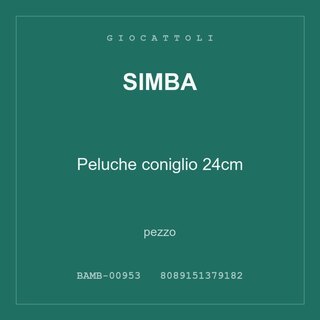 Simba Peluche coniglio 24cm — conf. 3 pz