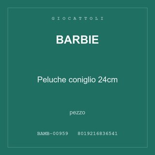 Barbie Peluche coniglio 24cm — conf. 4 pz