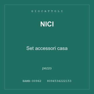 Nici Set accessori casa — conf. 3 pz