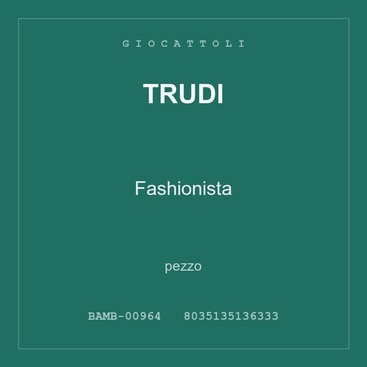 Trudi Fashionista — conf. 6 pz
