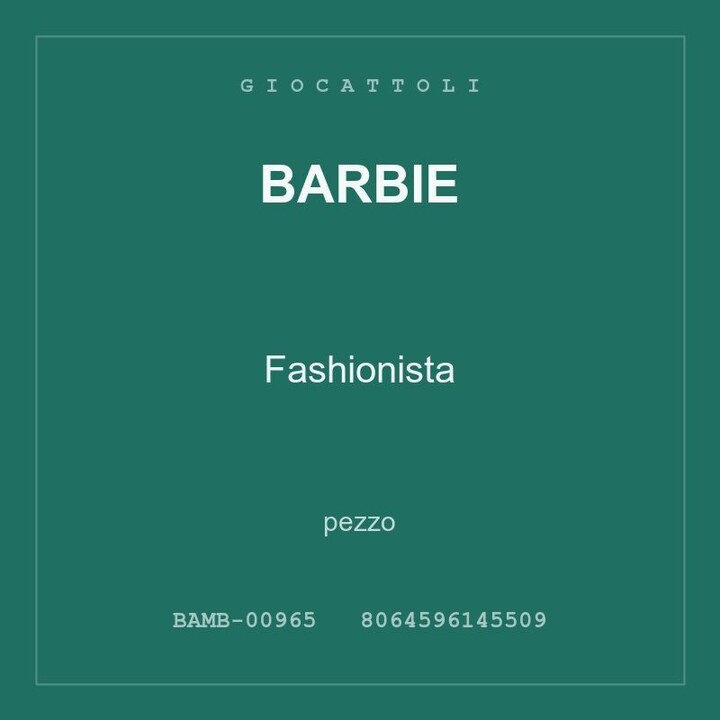 Barbie Fashionista — conf. 2 pz