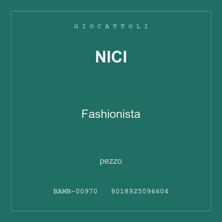Nici Fashionista — conf. 8 pz