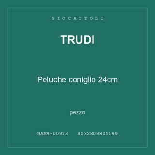 Trudi Peluche coniglio 24cm — conf. 6 pz