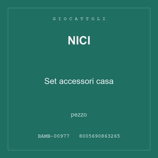 Nici Set accessori casa — conf. 4 pz