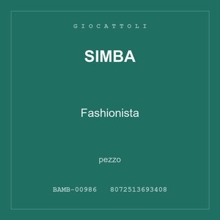 Simba Fashionista — pezzo