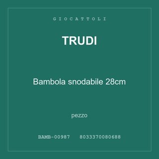 Trudi Bambola snodabile 28cm — conf. 2 pz