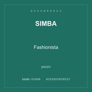 Simba Fashionista — conf. 2 pz
