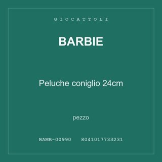 Barbie Peluche coniglio 24cm — conf. 12 pz