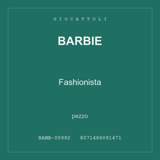 Barbie Fashionista — conf. 3 pz